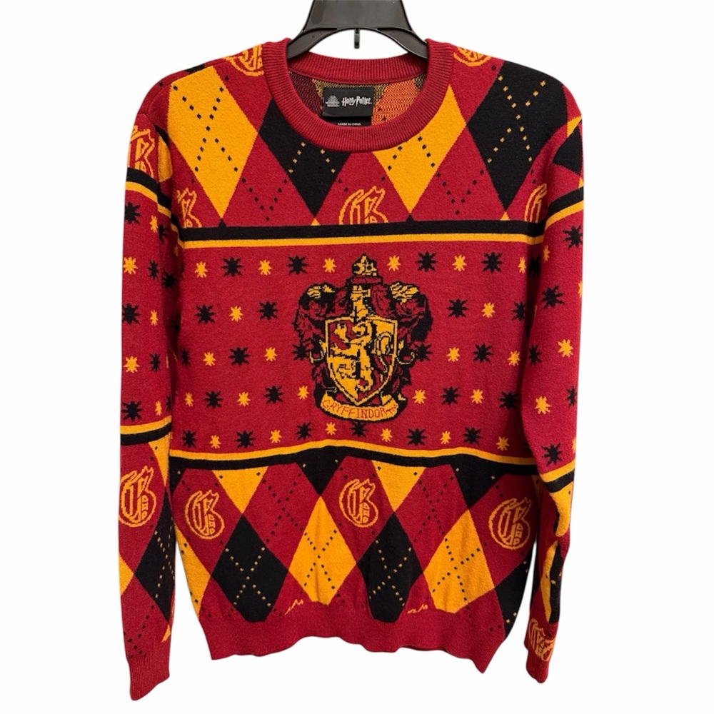 Wizarding World of Harry Potter Gryffindor Ugly Sweater Unisex Size S
